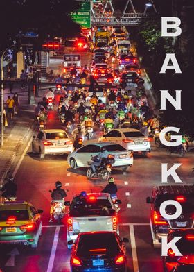 Busy Traffic in Bangkok