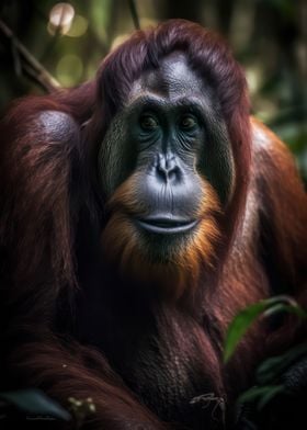 Powerful orangutan