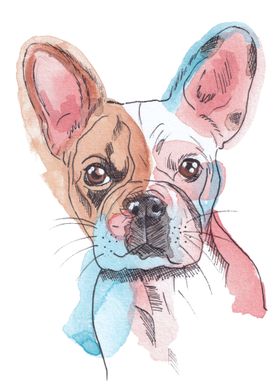 French Bulldog Dog Art