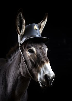 Police Officer Donkey