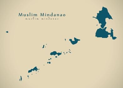 Muslim Mindanao region map