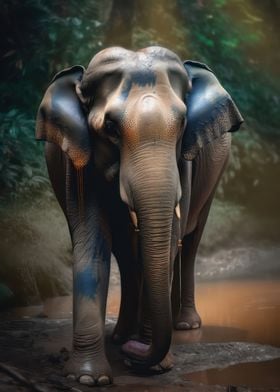 Peaceful elephant