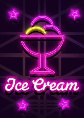 Ice Cream Neon