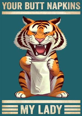 Tigers Your Butt Napkins