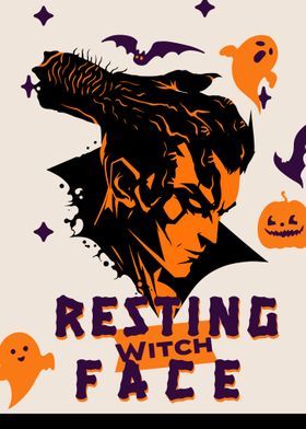 Resting Witch Face Poster