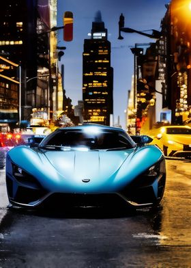 Supercar in Manhattan