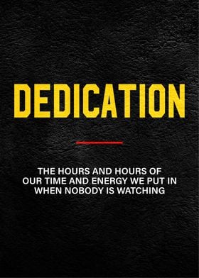 Dedication definition