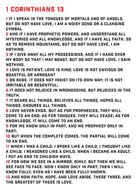 1 Corinthians 13 White