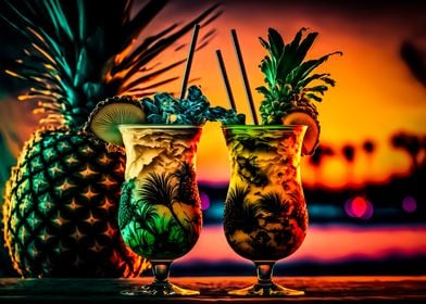 Pina Colada Cocktails