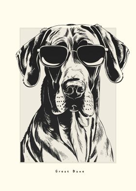 Great Dane Illustration