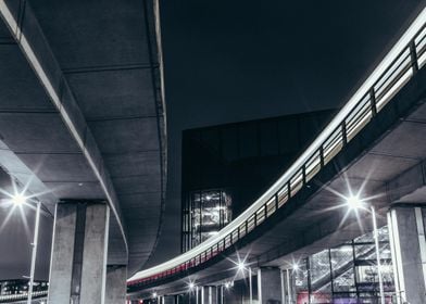 Under the freeway