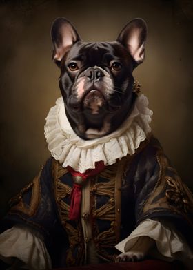 French Bulldog baroque