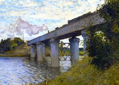 Railroad Bridge by Monet