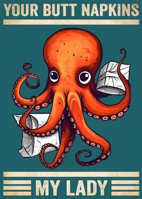 Octopus Your Butt Napkins