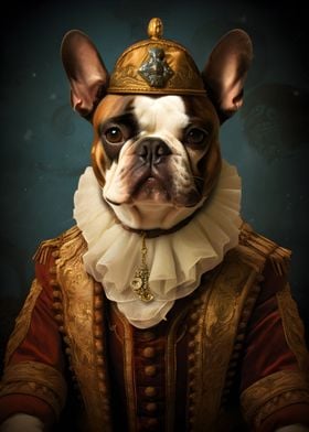 French Bulldog baroque