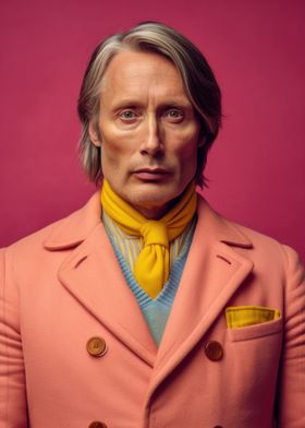 Mads Mikkelsen Fashion Art