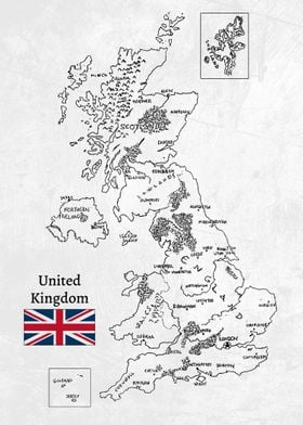 Map of the United Kingdom