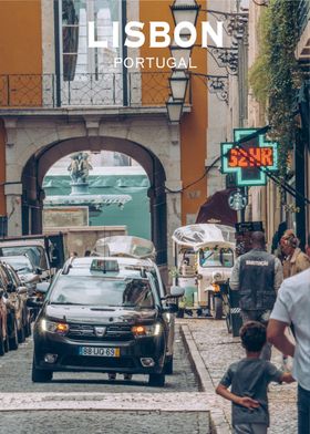 Lisbon busy street