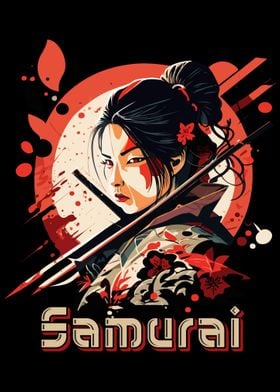 Women Samurai in Cyberpunk