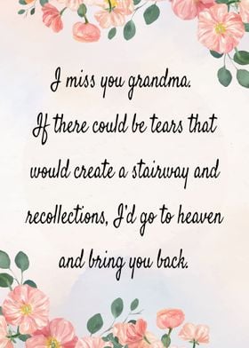 I Miss You Grandma