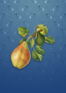 Pear on Bahama Blue