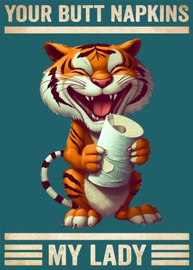 Tiger Your Butt Napkins