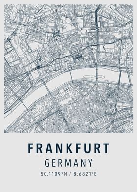 frankfurt simple map