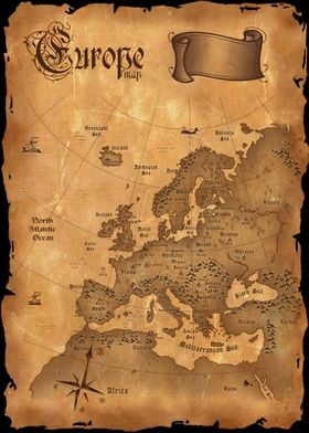 Europe Old Map