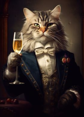 Cat Aristrocat Champagne