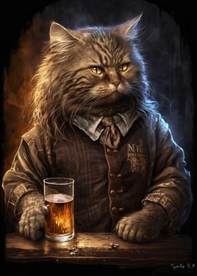 The Whiskey Bar Dandy Cat