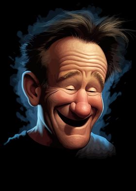 Robin Williams caricature