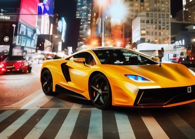 Supercar in Manhattan