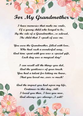 To My Grandmother