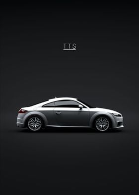 Audi TTS  Poster for Sale by AUTO-ILLUSTRATE