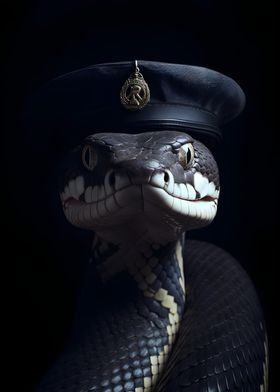 Police Officer Snake
