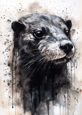 Otter Charm Black Ink