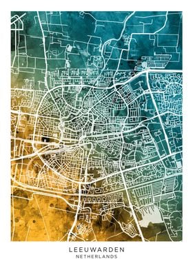 Leeuwarden Netherlands Map