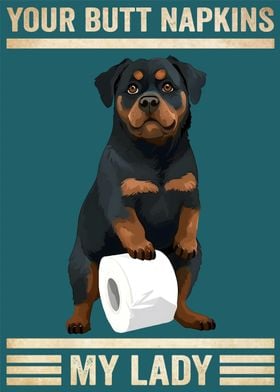 Butt Napkins Rottweiler