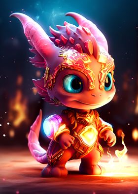 Baby dragon neon