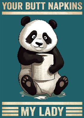 Panda Your Butt Napkins