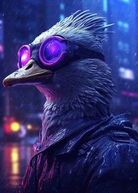 Cyberpunk goose sunglasses