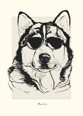 Husky Illustration