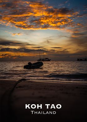 Koh Tao sunset boat