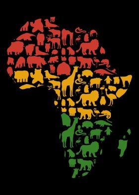 Africa Animal Map