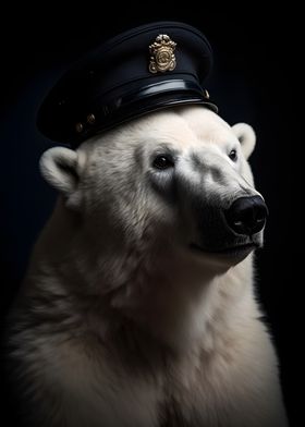 Police Officer Polar Bear