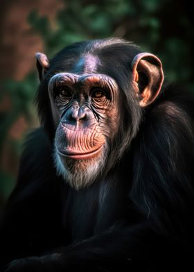 Adorable chimpanzee