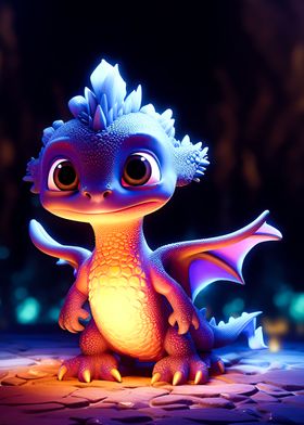 Baby dragon neon