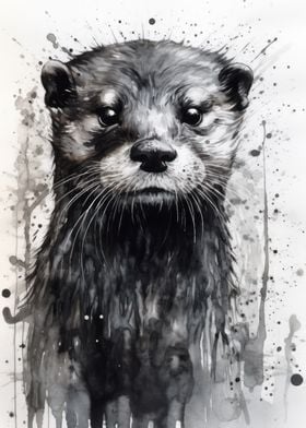 Otter Beauty Watercolor