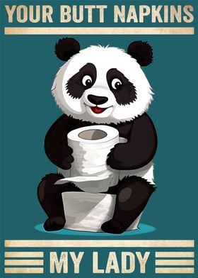 Your Butt Napkins Panda