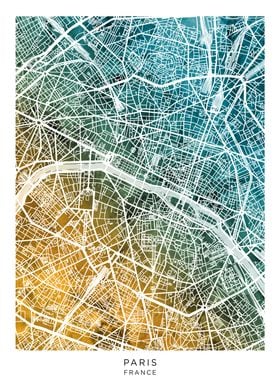 Paris France Map